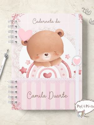 Caderneta E Livro Beb Ursinha Soninho Compre Produtos Personalizados