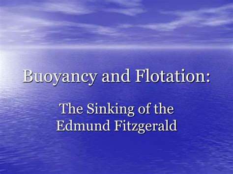 Ppt Buoyancy And Flotation Powerpoint Presentation Free Download