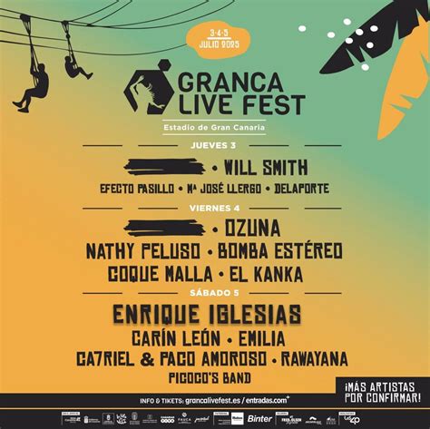 Granca Live Fest Cartel Entradas Y Horarios