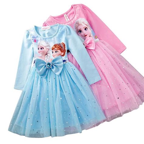 Greggl Disney Frozen Elsa Princess Dress For Little Girls Toddler Play