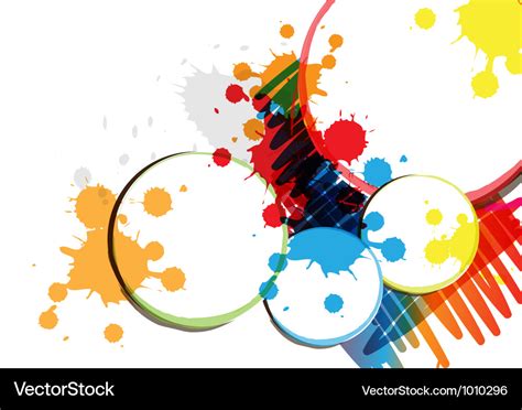 Ink paint banner design Royalty Free Vector Image