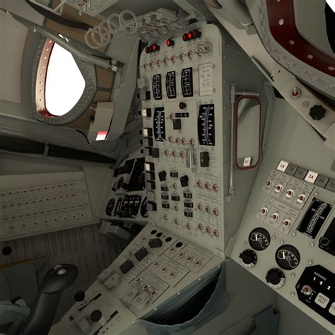 3D gemini capsule interior model - TurboSquid 1381080