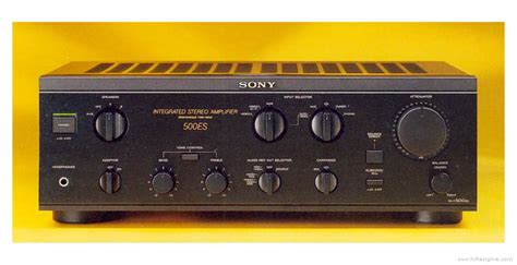 Sony Ta F Es Integrated Stereo Amplifier Manual Hifi Engine