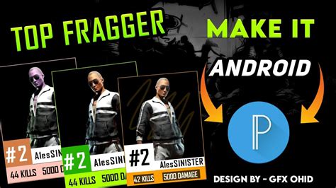 Make Tournament Top Fragger Banner In Android Make It By Android BGMI