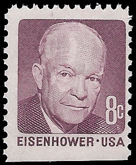 1395a 8c Eisenhower Booklet Single 1971 Mint NH United States