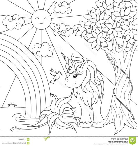 6 Remarquable Coloriage Arc En Ciel Licorne Pics Idee De Coloriage