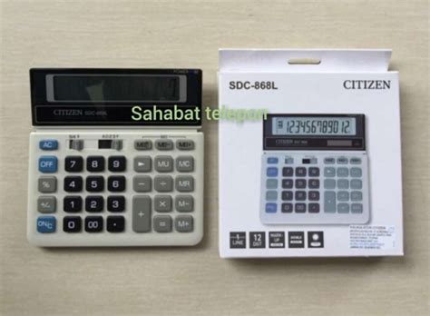 Jual Kalkulator Citizen Sdc 868l 12 Digit Original Di Seller