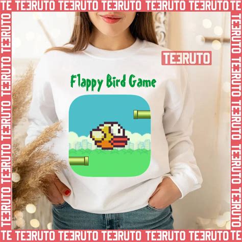 Pixel Art Flappy Bird Game Unisex Sweatshirt Teeruto