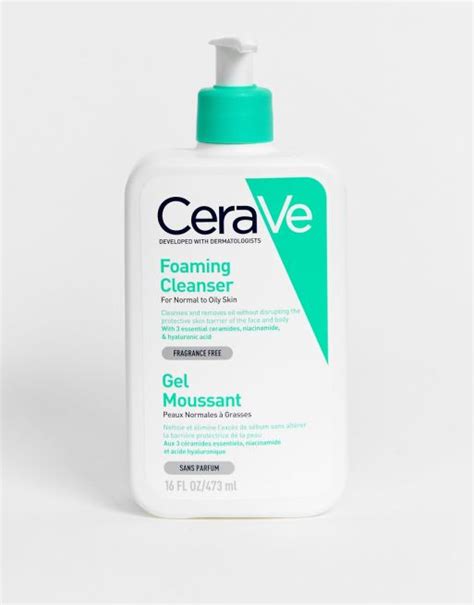 Cerave Foaming Hyaluronic Acid Non Drying Cleanser For Oily To Normal