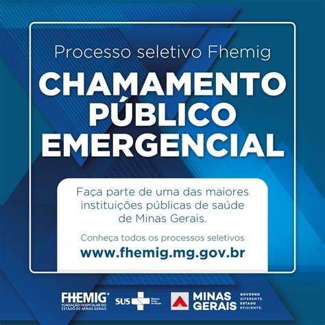 Fhemig abre editais para contratação em diversas localidades Fundação