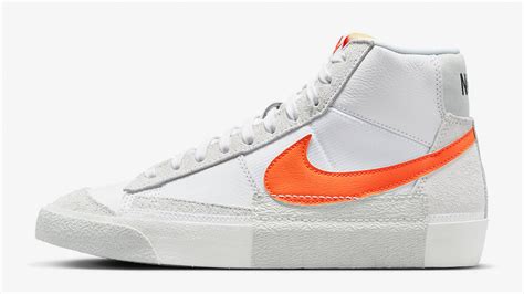 Nike Blazer Mid Pro Club White Safety Orange Shirts Outfits