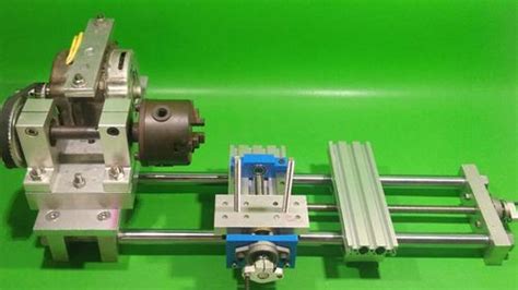 DIY Lathe CNC Machine Homemade Axis Linear Rail Slide Motion