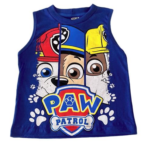 Camiseta Regata Infantil Patrulha Canina Pronta Entrega Elo