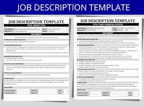 Job Description Template