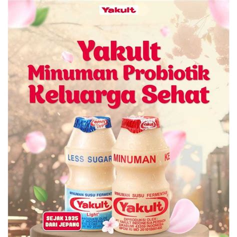 Jual Yakult Minuman Susu Fermentasi Prebiotik Isi Pcs Shopee Indonesia