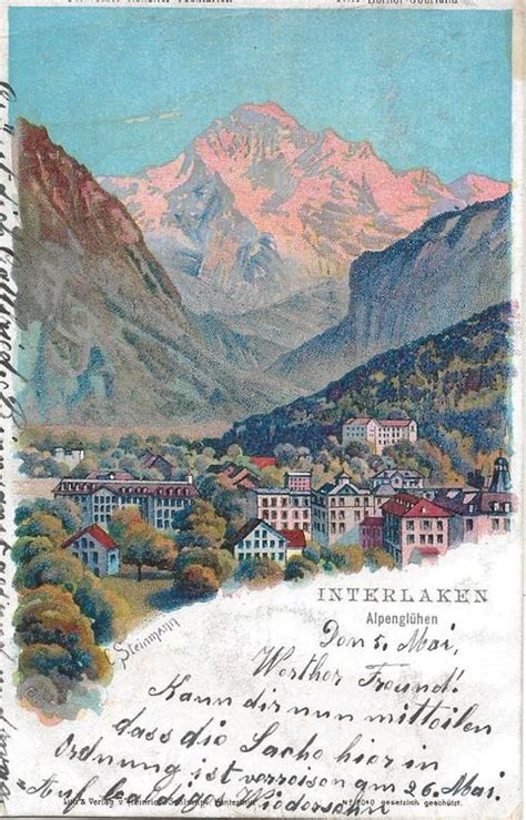 Vollstempel Interlaken Steinmann Litho Kaufen Auf Ricardo