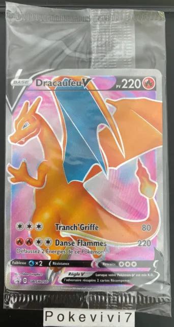 Carte Pokemon Dracaufeu Swsh Promo V Full Art Fa Ep E Et Bouclier Eb