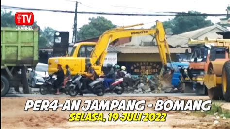 Kondisi Terkini Perempatan Simpang Jampang Bomang Selasa 19 Juli 2022