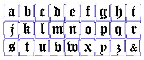 Old English Calligraphy Alphabet Printable - Infoupdate.org