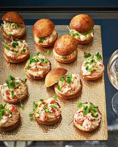 Mini Crayfish And Crab Brioche Bites Recipe Canapes Recipes