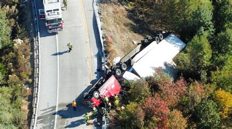 Driver Airlifted After Tractor Trailer Overturns Sunday First State