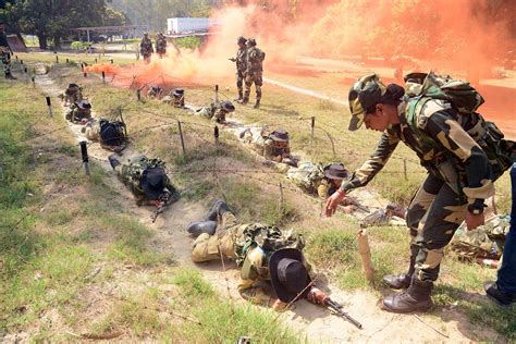 Bsf Women Commandos Take Part In Training Session In Hoshiarpur