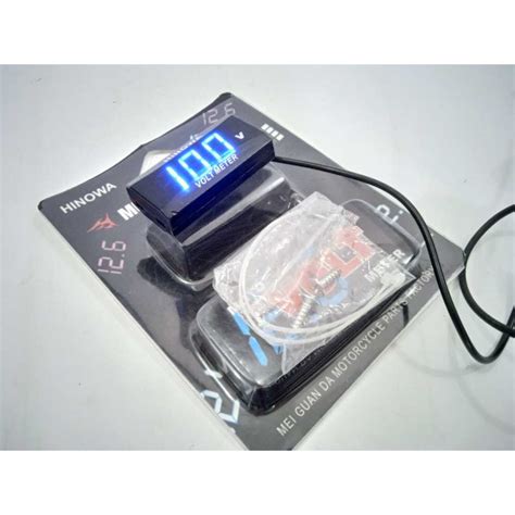 Jual Voltmeter Alat Pengukur Digital Daya Aki Motor Led Universal