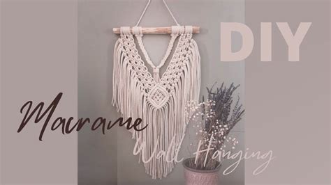 diy easy macrame wall hanging tutorial  beginners