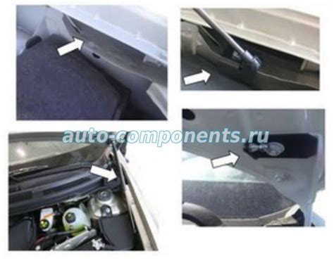 Устанавливаем упоры капота на Ниссан Альмера G15 | Auto-Components.Ru