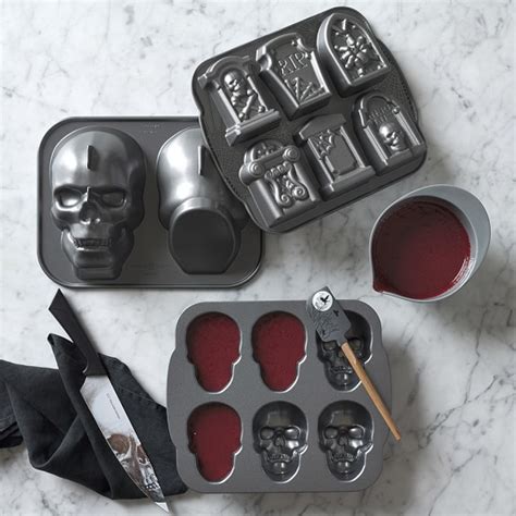 Nordic Ware Halloween Mini Skull Cakelet Pan Williams Sonoma