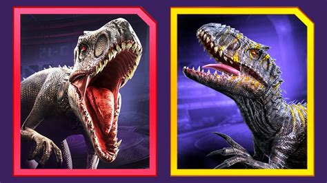 Jurassic World The Game Ep34 Indominus Rex Gen1 Vs Indominus Rex Gen2 ...