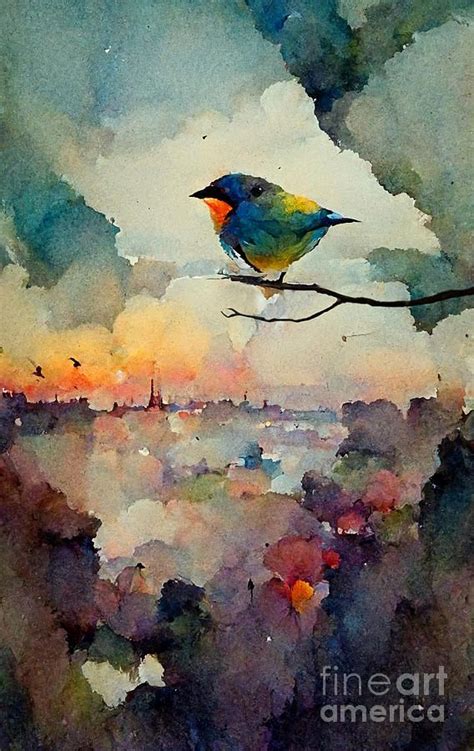 Bee Eater Birds Couple Watercolor Painting 2018 Watercolour By Sophie Rodionov Artofit