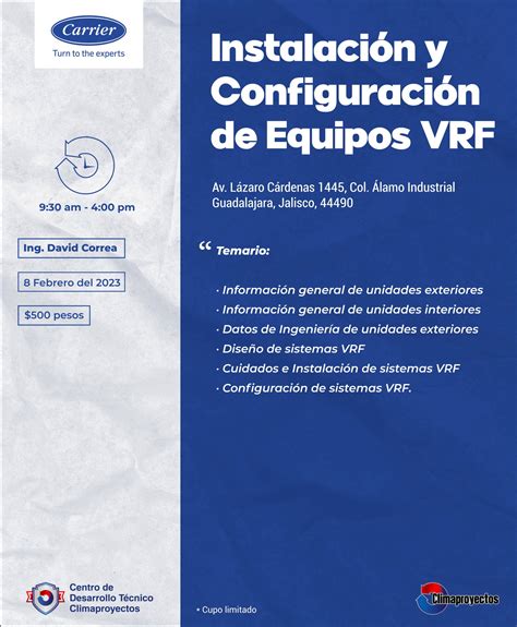 Carrier Instalación Y Configuración De Equipos Vrf Climaproyectos S A De C V