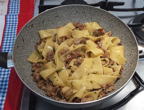 Pappardelle Funghi Porcini E Salsiccia Semplice Ma Buonissimo