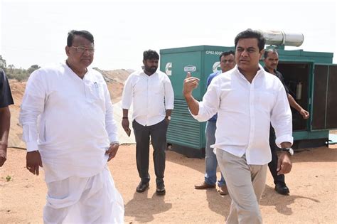 Minister Ktr Visit To Kaleshwaram Main Canal K T Rama Rao