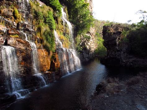 Cachoeira Alm Cegas Nos Arredores Do Parque Nacional Da Chapada Dos