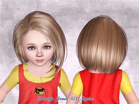 The Sims Resource Skysims Hair 021 Toddler