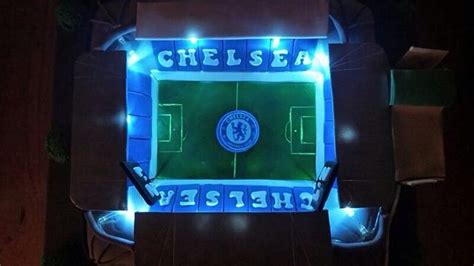 Stamford Bridge Chelsea Football Stadium Cake With Cakesdecor