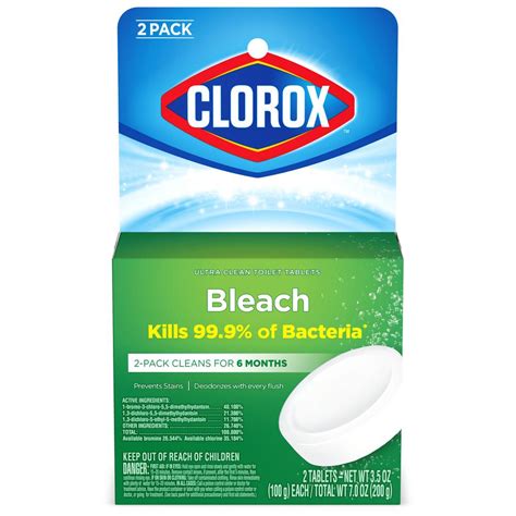 Clorox 3 5 Oz Ultra Clean Automatic Toilet Tablets With Bleach 2 Pack 4460030024 The Home Depot