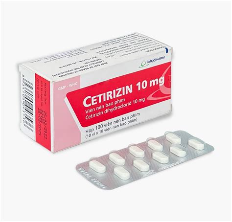 Thuốc Cetirizin Imp® 10mg 【hộp 100 Viên】