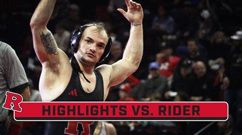 Rider At Rutgers Highlights Big Ten Wrestling Jan Youtube