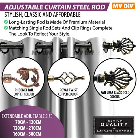 Mydiyhomedepot Adjustable Cm Cm Cm Curtain Rod