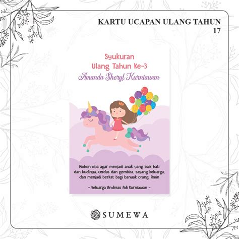 Jual Kartu Ucapan Ulang Tahun Birthday Card Kartu Hampers Ulang