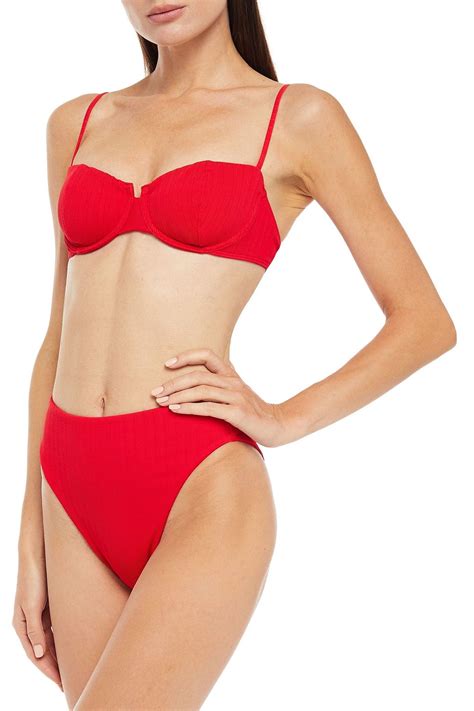 Vix Paula Hermanny Ribbed Bikini Top The Outnet