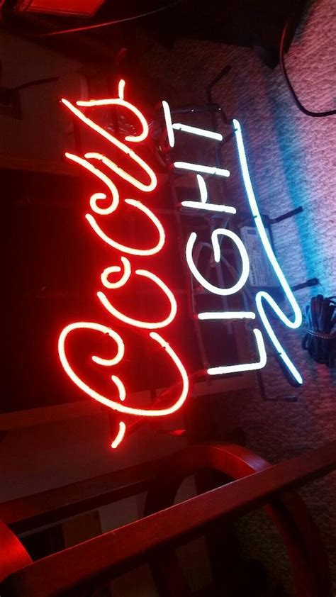 Coors Light Neon Sign The Same Quality Less Price