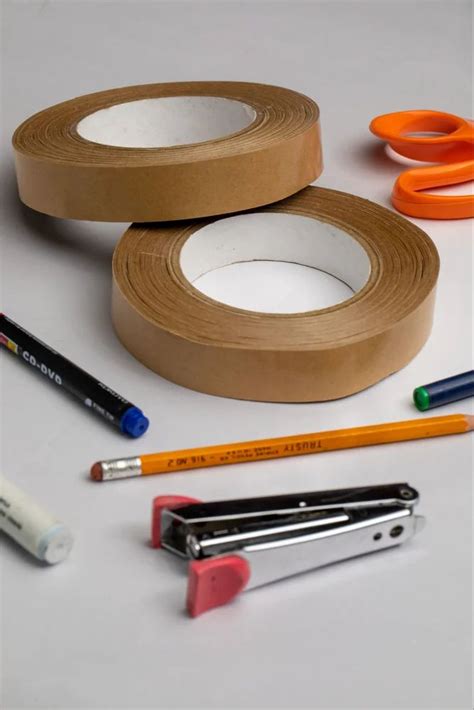 Eco Friendly Paper Adhesive Tape Brown Paper Packaging Tape 1 Inche