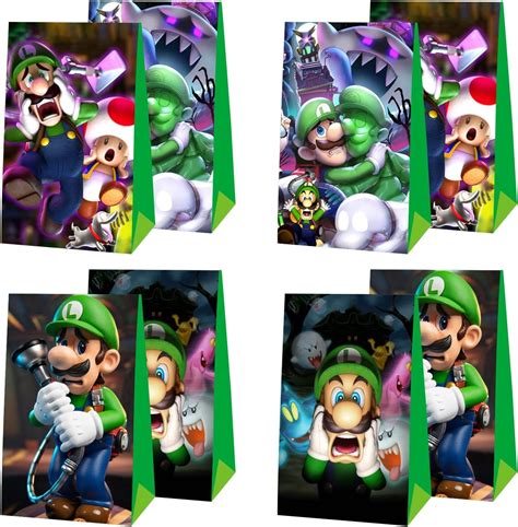 Luigi Mansion Decoración De Fiesta De Cumpleaños Bolsas De Regalo