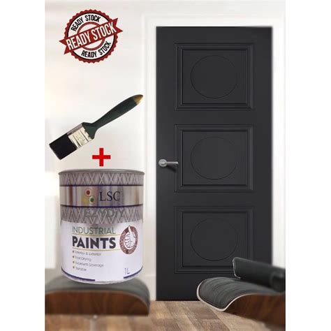 Litre Lsc Black Matte Free Brush Paint For Wood And Metal