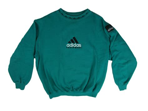 Adidas Equipment Sweatshirt Vintage 90s Teal Retro Sports