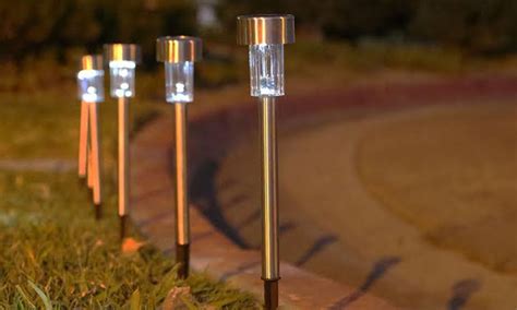 Solar LED Garden Path Lights | Groupon Goods